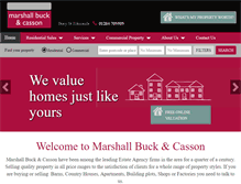 Tablet Screenshot of marshallbuckandcasson.co.uk